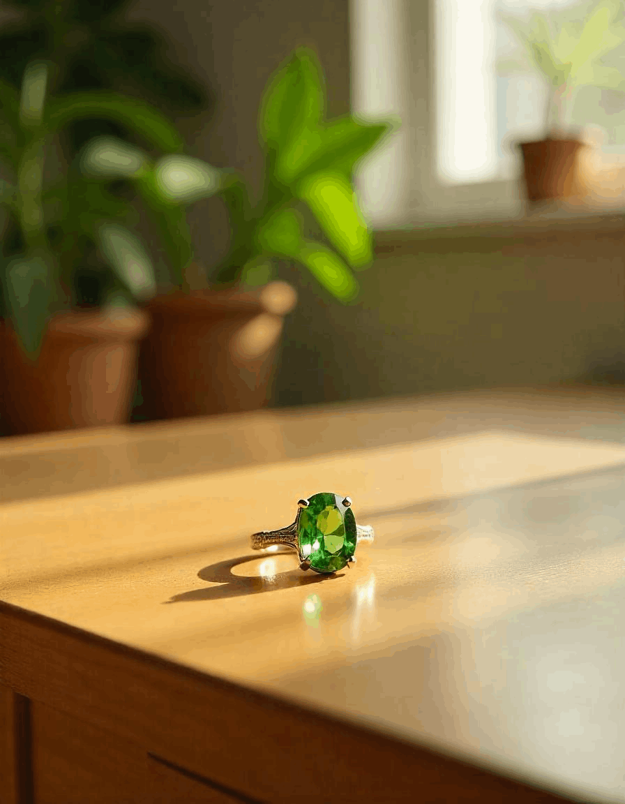 Peridot ring