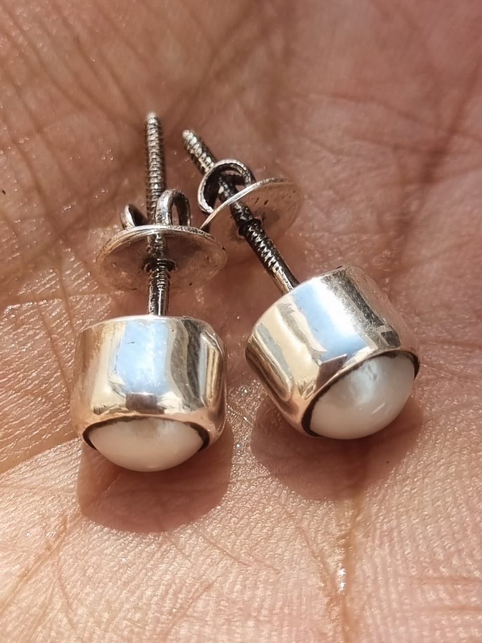 Pearl earrings