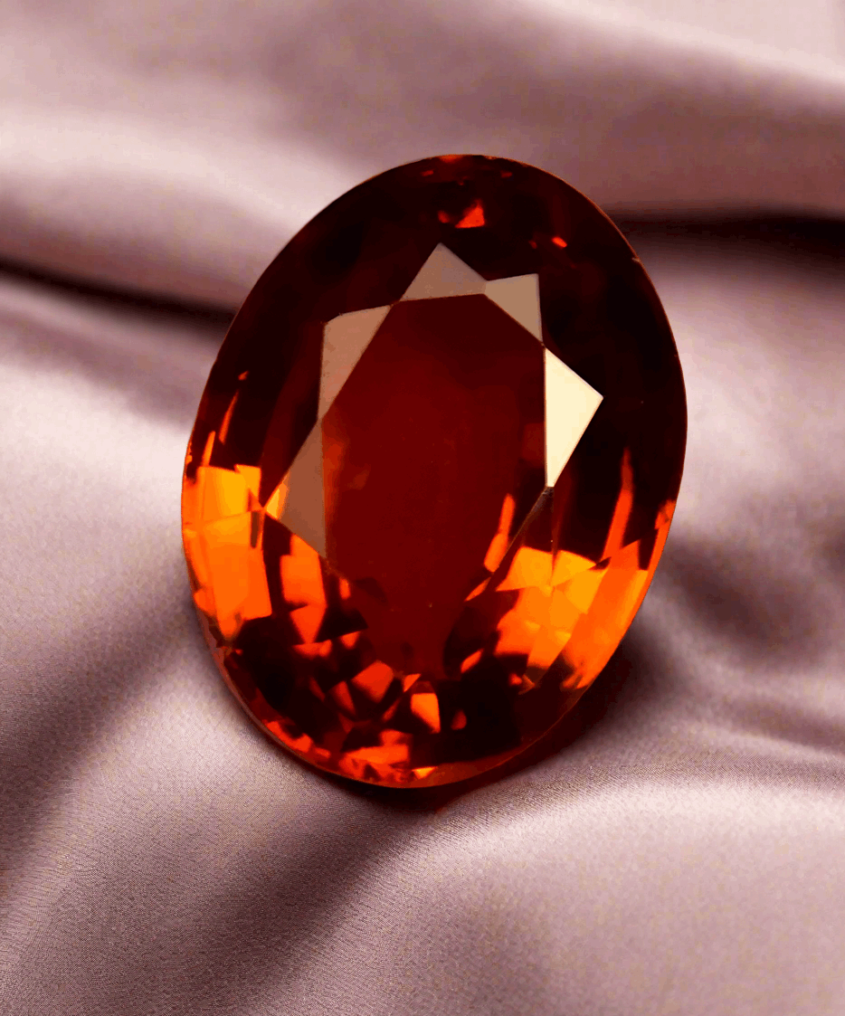 Ceylon 6 ratti Hessonite 6 ratti Gomed for Rahu Sri Lanka