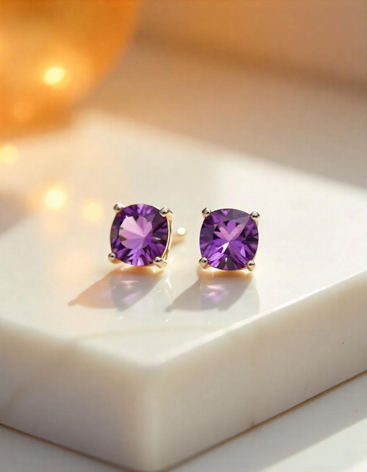 Amethyst earrings