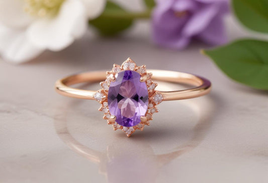 Amethyst Jamunia ring