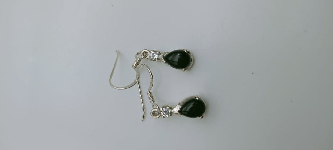 Black Tourmaline Stone earrings