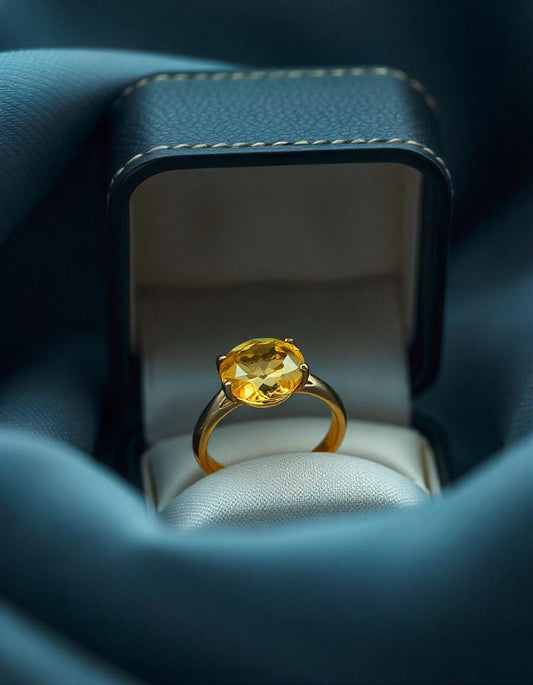 Lemon Quartz ring