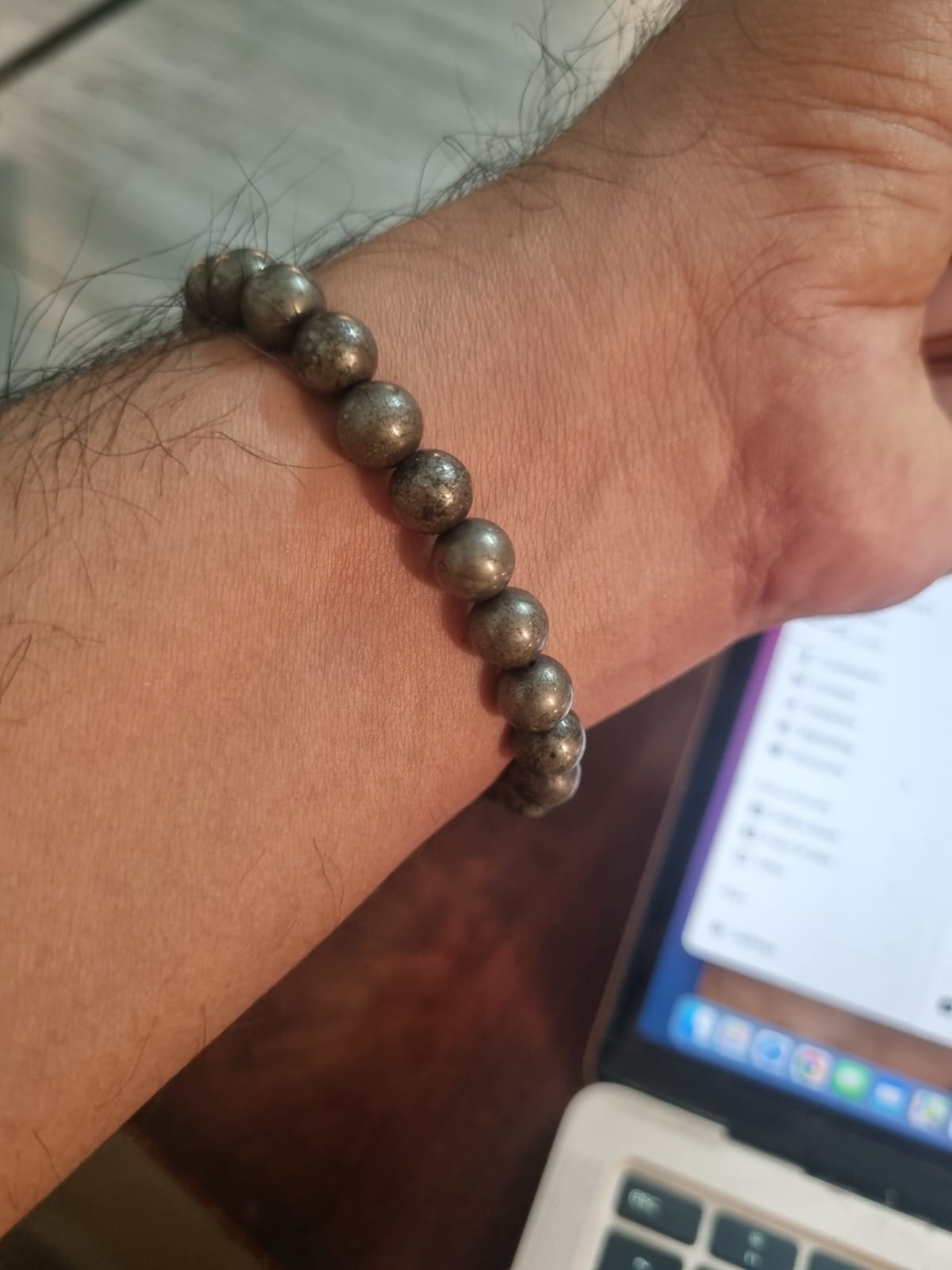Pyrite bracelet