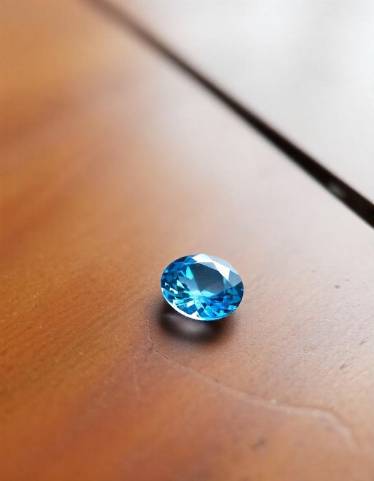 Blue Zircon stone