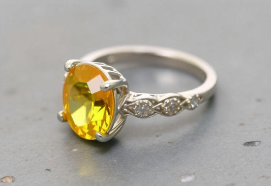 Yellow Sapphire ring