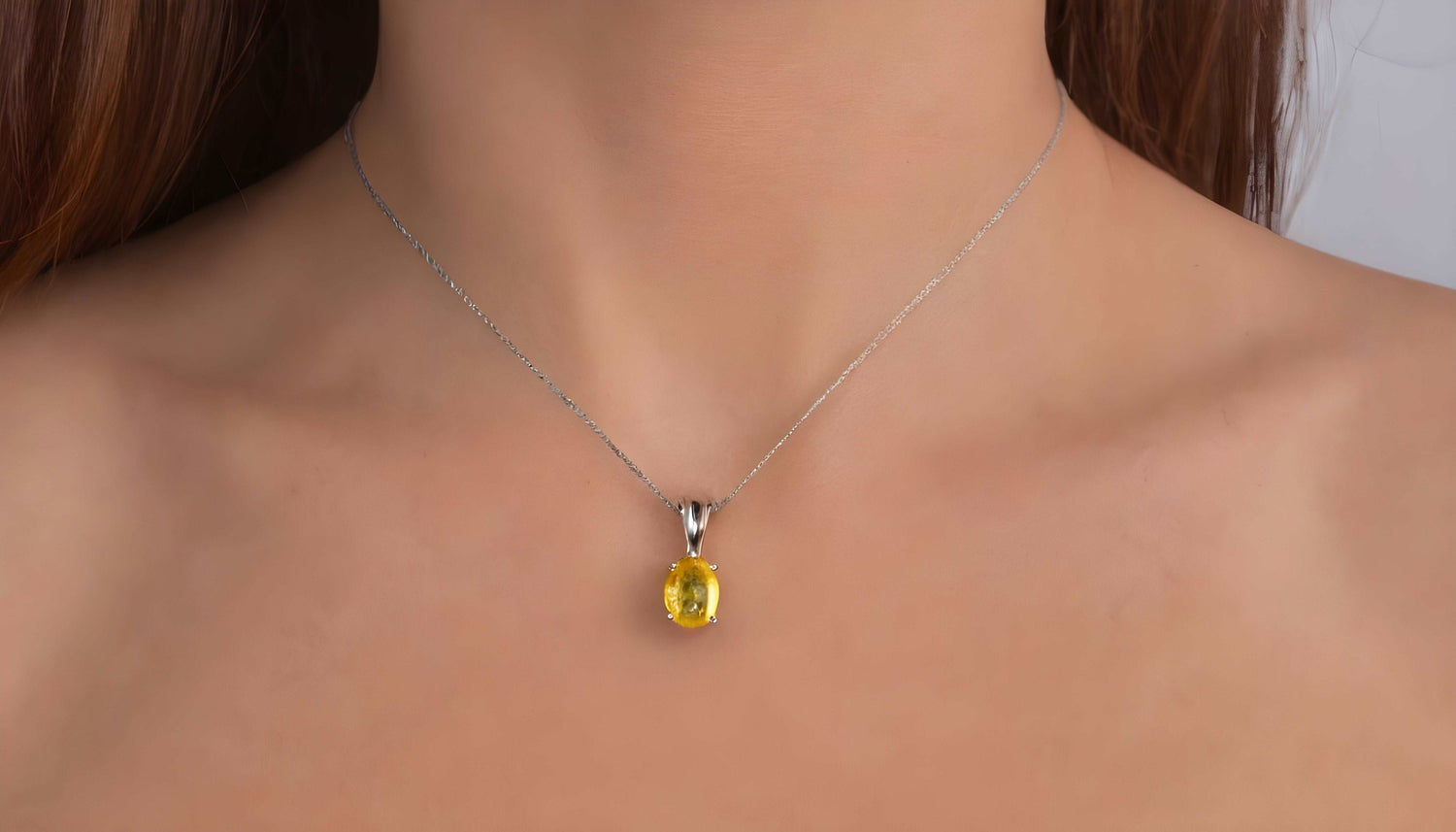 Yellow Sapphire pendant