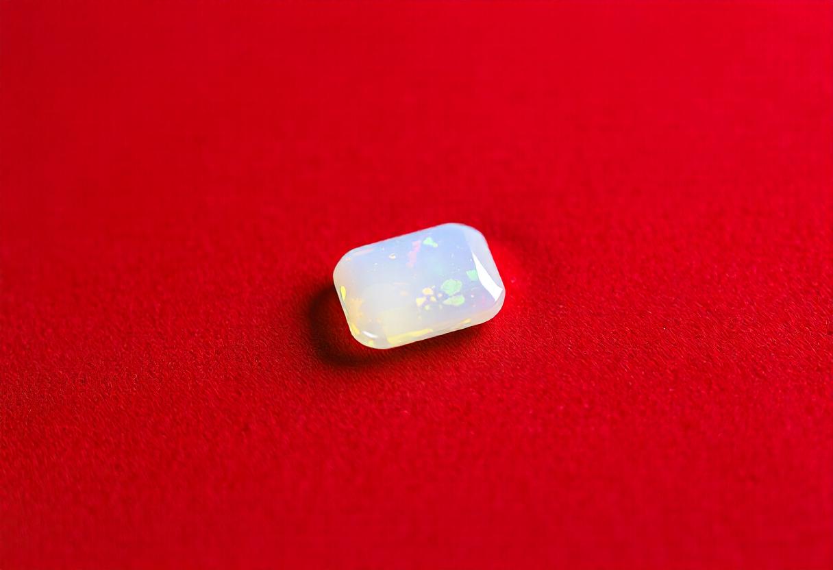White opal stone