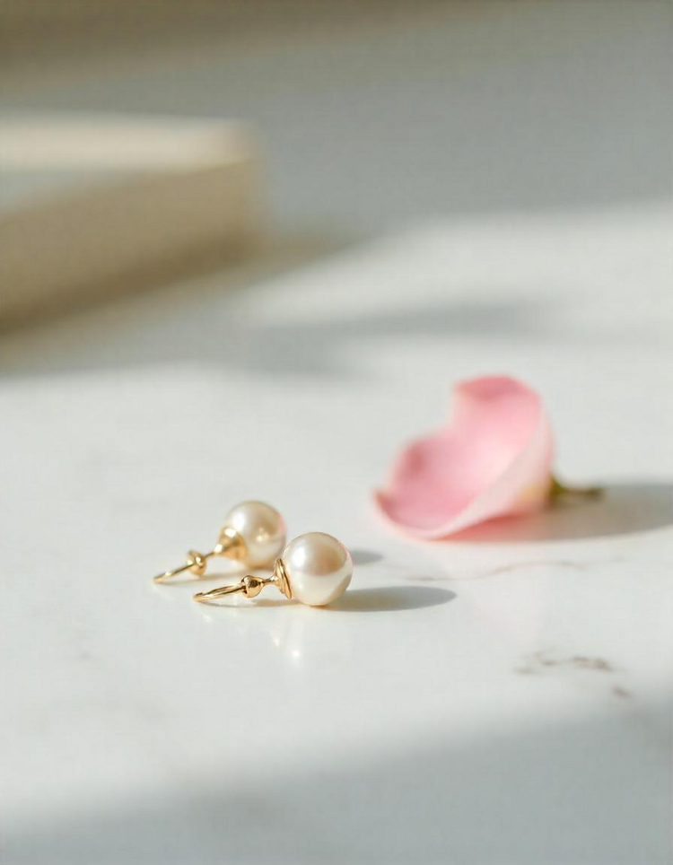 Pearl earrings