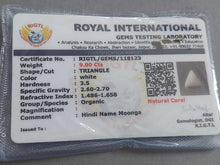 White Coral Certificate | Triangle | 9 carat