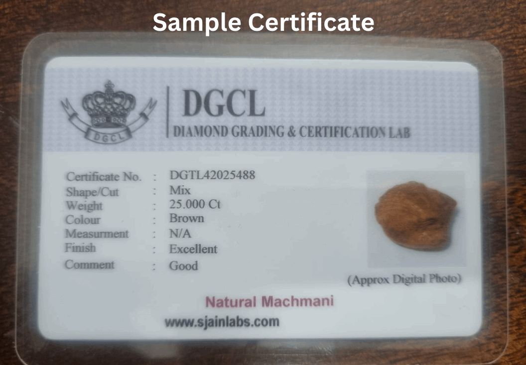 Brown machmani certificate | Sample