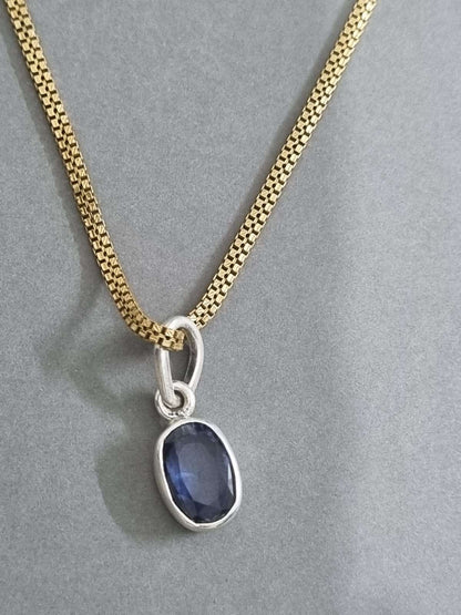 Natural 5 Carat Kashmir Blue Sapphire Neelam Stone with Lab Certificate
