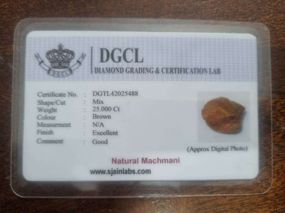 Brown Machmani certificate