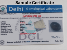 Black Cats Eye Stone | 9 Carat | With Certificate