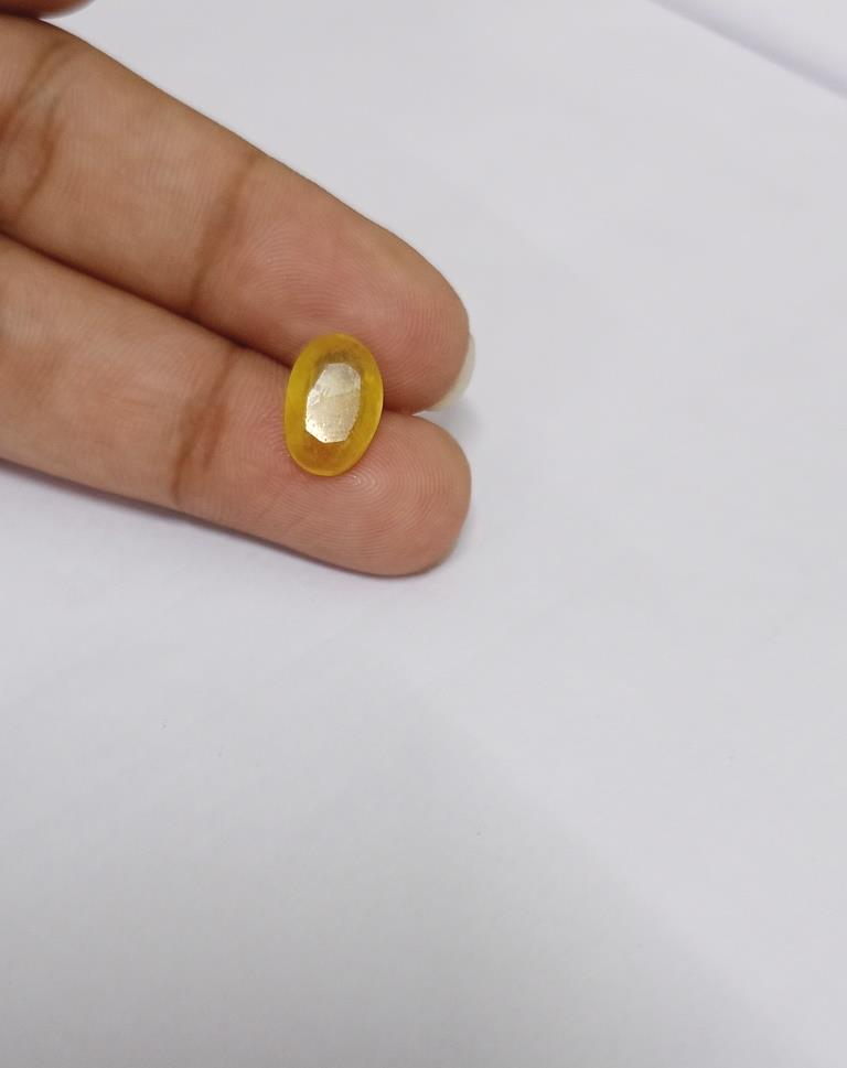 Yellow Sapphire stone Pukhraj Bangkok Ratti With