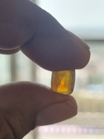 Yellow Sapphire stone Pukhraj stone Bangkok ratti - Main Image