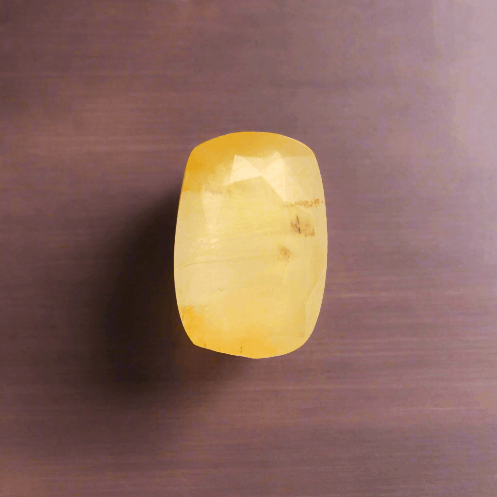 Yellow Sapphire Stone Pukhraj stone ratti Ceylon (Sri Lankan) – Vedic Crystals