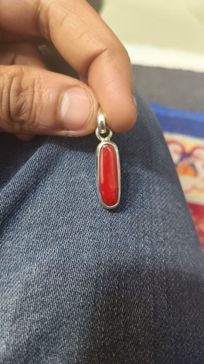 Abhimantrit Moonga Pendant