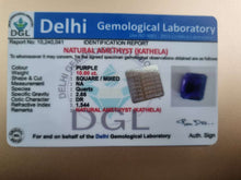 Amethyst Certificate | 10 carat