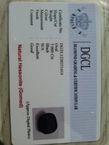 Black Gomed Certificate - 7 carat
