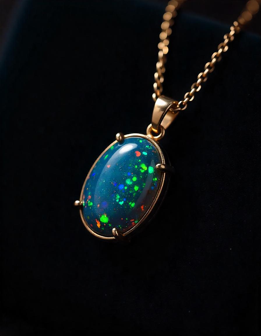 Black Opal Pendant