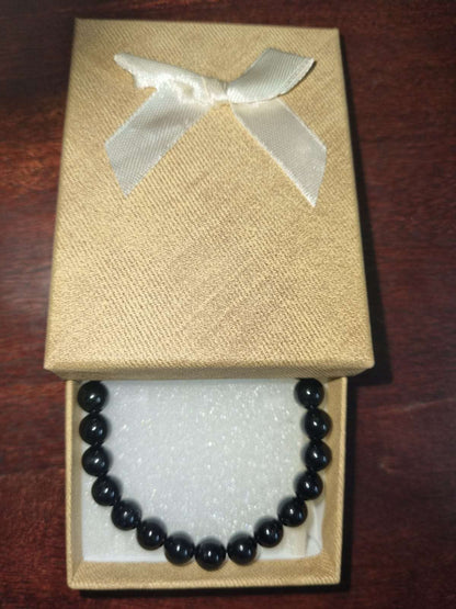 Black Tourmaline Bracelet - for protection from negative energy (Nazar)