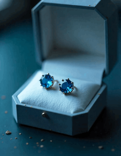 Blue Topaz Earrings 