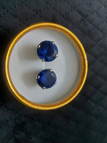 Blue Sapphire Earrings