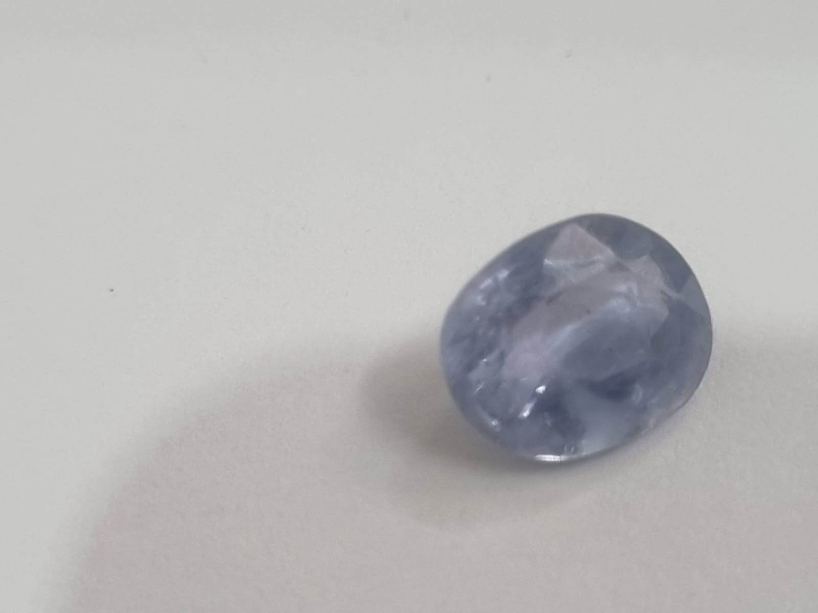 Ramneek Jewels Blue Sapphire Pendant - 5.25-5.50 Carats AAA Neelam Stone In Sterling Silver, Astrological Gem - View #3