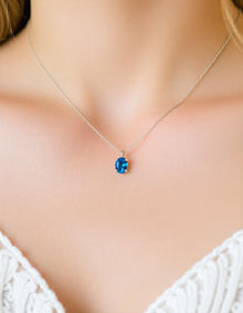 Blue Zircon pendant