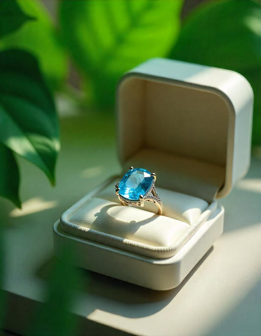 Blue topaz Ring