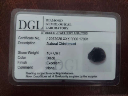 Chintamani Certificate | 107 Carat