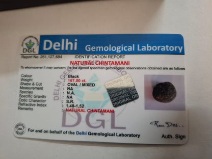 Chintamani Stone | 167 Carat Certificate