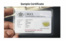 Chrysoberyl Cat's Eye | Ceylon Cats Eye | Sample Certificate