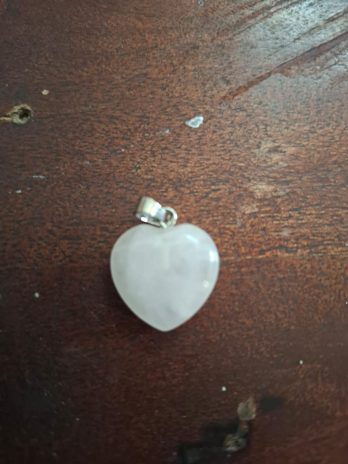 Heart Shaped Rose Quartz Pendant | Natural Love Stone Pendant 