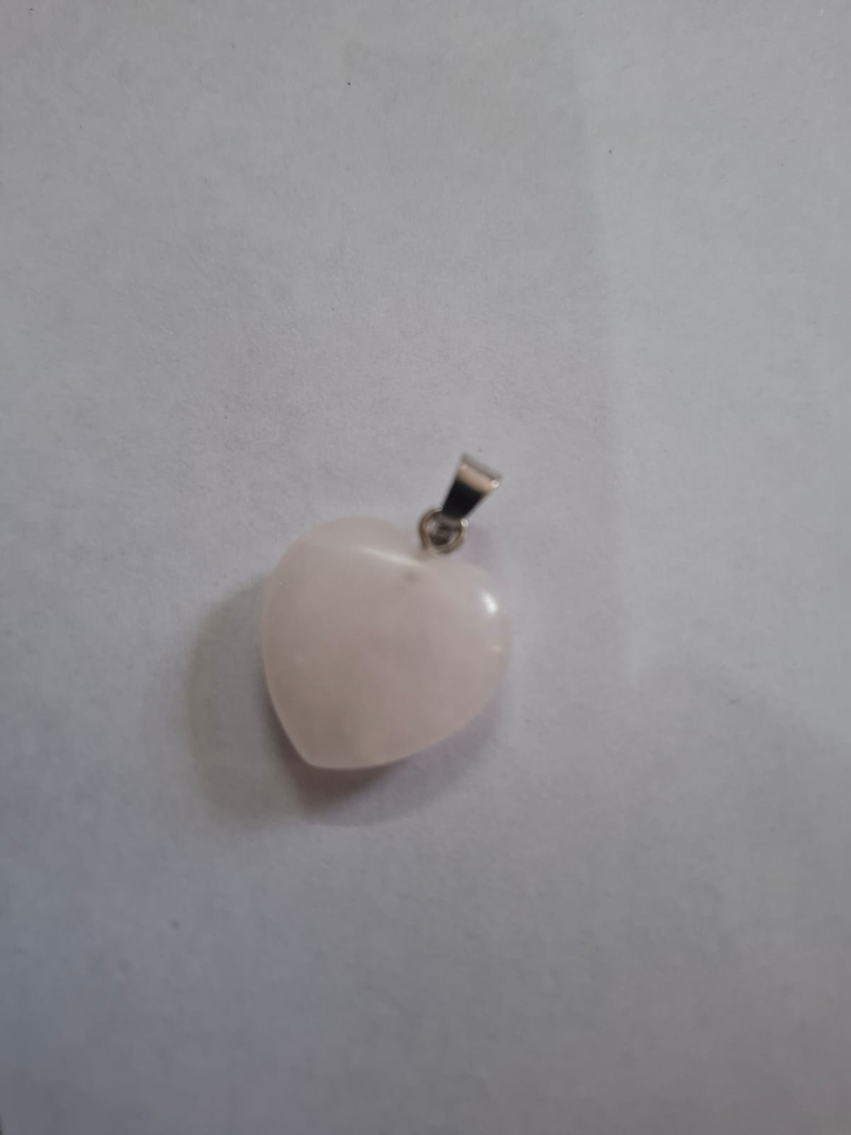 Heart Shaped Rose Quartz Pendant | Natural Love Stone Pendant 