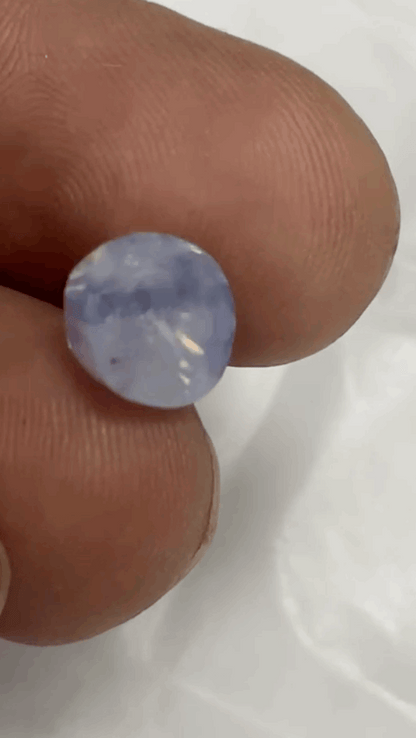 Natural 5 Ratti Kashmir Blue Sapphire Neelam Stone with Lab Certificate