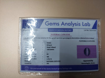 Lehsunia Cats eye gemstone 8 ratti best price lab certificate
