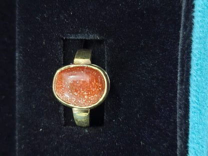 Panchdhatu ring of sunstone