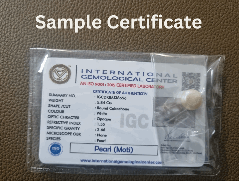 Pearl Certificate 