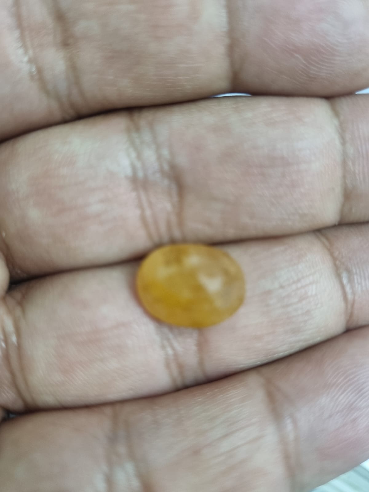 Pukhraj stone | Yellow Sapphire stone  | 9.5 Ratti 