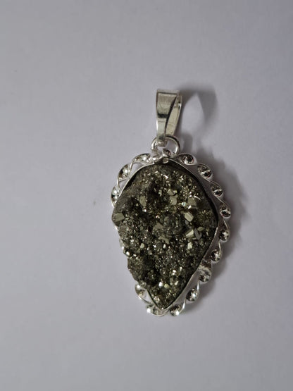 Pyrite Pendant | Pyrite Locket | Lab Certified