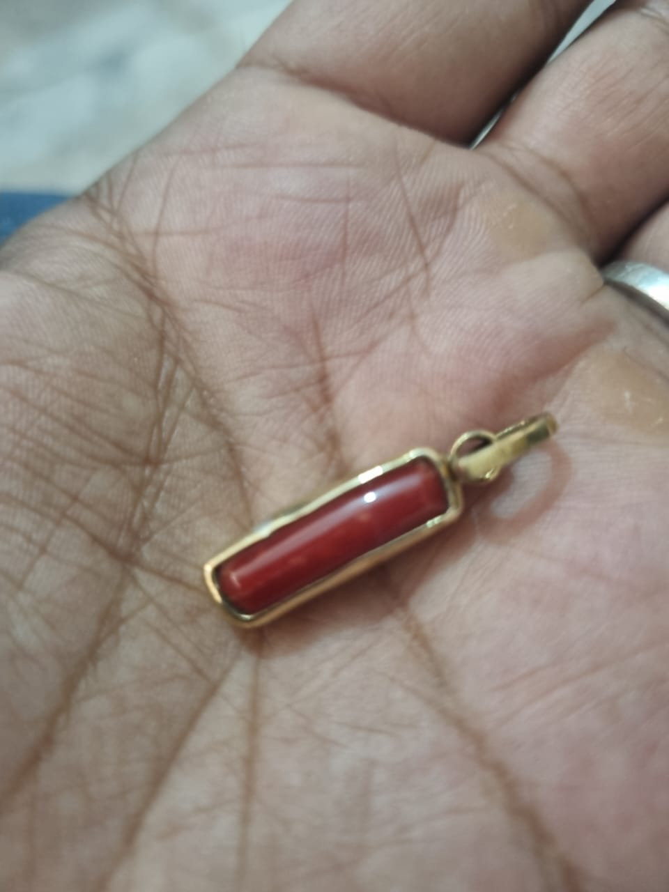 Red Coral stone Moonga Stone Munga Povale Ratti