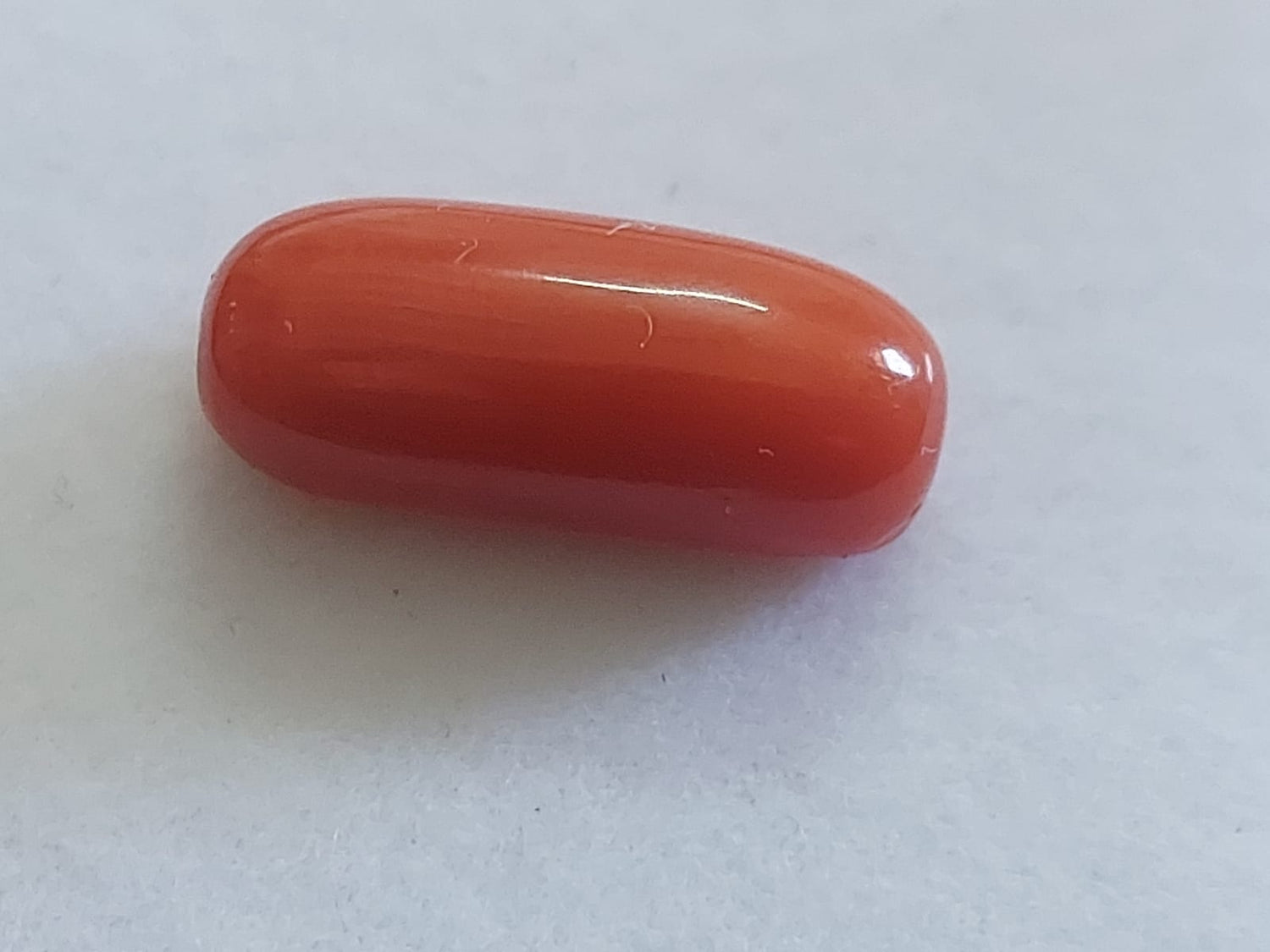 Red Coral Stone | Moonga stone | Italian | With Certificate | 7.25 Carat