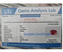 Ruby | Manik sample certificate