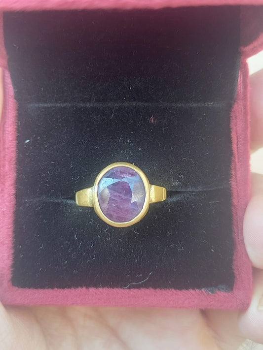 Ruby stone ring