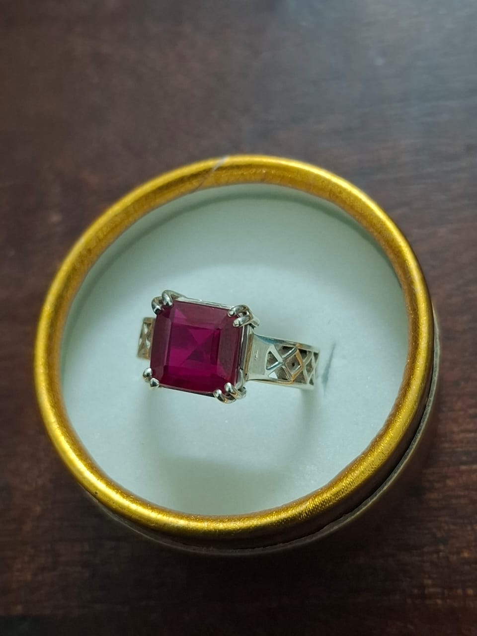 Ruby Dust Ring Ruby stone ring | unheated and untreated