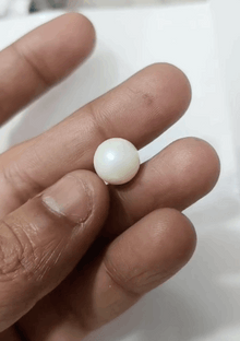 South Sea Pearl | Pearl Stone | Moti Stone | 11 Ratti | With Certificate