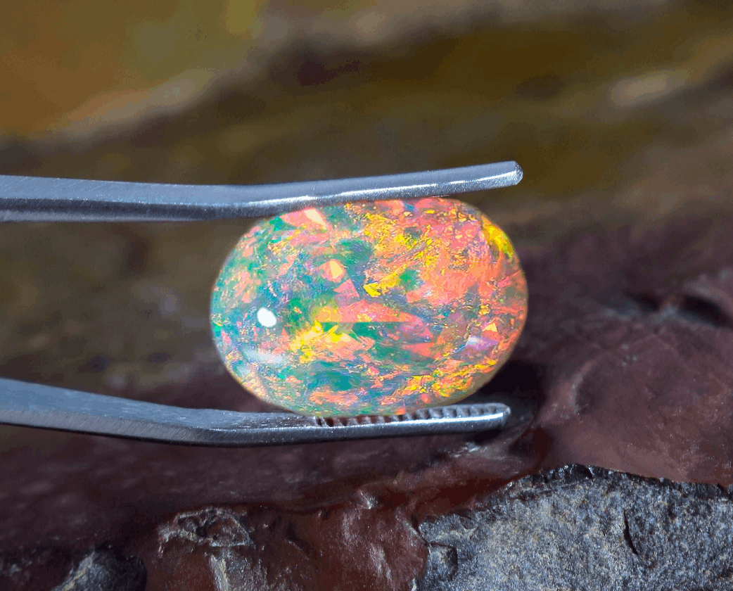 Vedic crystals Australian Fire opal gemstone for venus at best price image 192