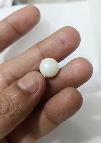 South Sea Pearl | Pearl Stone | Moti Stone | 11 Ratti | With Certificate